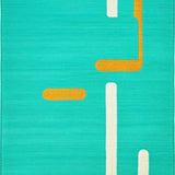 Chic Teal Textured Motif(Blue)