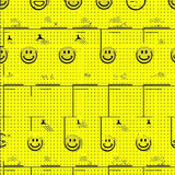 Ultra Soft Area Rug, Non Slip, Stain Resistant, Washable Area Rugs for Living Room, Bedroom, Vibrant Retro Face Artwork(Yellow)