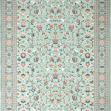 Elegant Sage Green Tiled Motif(Blue)