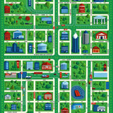 Ultra Soft Area Rug, Non Slip, Stain Resistant, Washable Area Rugs for Living Room, Bedroom, Playful Urban Track Layout Rug(Blue)