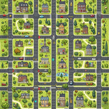 Engaging Whimsical Urban Scene(Gray)