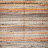 Ultra Soft Area Rug, Non Slip, Stain Resistant, Washable Area Rugs for Living Room, Bedroom, Artful Reversible Patchwork Style(Orange)