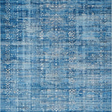 Ultra Soft Area Rug, Non Slip, Stain Resistant, Washable Area Rugs for Living Room, Bedroom, Chic Bow Accent Rug with Soft Blue Tones and Elegant Curved Lines Design(Blue)