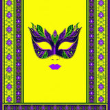 Ultra Soft Area Rug, Non Slip, Stain Resistant, Washable Area Rugs for Living Room, Bedroom, Vibrant Mosaic Masquerade Design(Yellow)