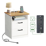 ODIKA Everyday Side Table with Fast Charging Station