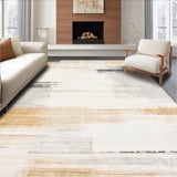 Ultra Soft Area Rug, Non Slip, Stain Resistant, Washable Area Rugs for Living Room, Bedroom, Cream and Sand Area Rug Abstract Art(Gray)
