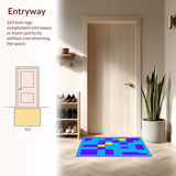 Cheerful Multicolor Learning Surface(Blue)