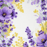 Ultra Soft Area Rug, Non Slip, Stain Resistant, Washable Area Rugs for Living Room, Bedroom, Minimalist Spring Floral Arrangement(Purple)