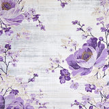 Ultra Soft Area Rug, Non Slip, Stain Resistant, Washable Area Rugs for Living Room, Bedroom, Vibrant Cozy Garden Inspired Design(Purple)