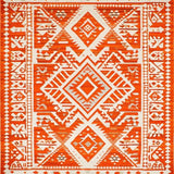 Ultra Soft Area Rug, Non Slip, Stain Resistant, Washable Area Rugs for Living Room, Bedroom, Chic Earthy Toned Swirl Aesthetics(Orange)