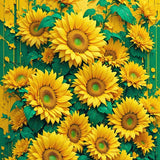 Vibrant Earthy Shaggy Elegance(Yellow)
