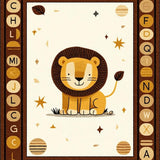 Ultra Soft Area Rug, Non Slip, Stain Resistant, Washable Area Rugs for Living Room, Bedroom, Delightful Animal Themed Decor(Beige)