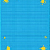 Engaging Learning Centric Colorful Motif(Blue)