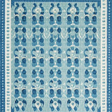 Ultra Soft Area Rug, Non Slip, Stain Resistant, Washable Area Rugs for Living Room, Bedroom, Blue Bowknot Bath Rug: Scalloped Design, Coquette Style, Cute Accent Rug(Blue)