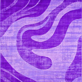 Ultra Soft Area Rug, Non Slip, Stain Resistant, Washable Area Rugs for Living Room, Bedroom, Vibrant Tie-Dye Aesthetic Charm(Purple)