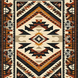 Ultra Soft Area Rug, Non Slip, Stain Resistant, Washable Area Rugs for Living Room, Bedroom, Artistic Abstract Native Inspired Design(Brown)