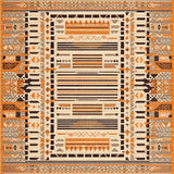 Bold Colorful Lattice Arrangement(Beige)