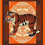 Ultra Soft Area Rug, Non Slip, Stain Resistant, Washable Area Rugs for Living Room, Bedroom, Exotic Orange Tiger Aesthetic(Orange)