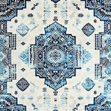 Elegant Ivory Blue Abstract Design(Beige)