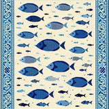 Eclectic Tropical Fish Imagery(White)