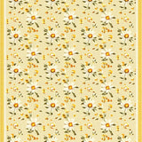 Ultra Soft Area Rug, Non Slip, Stain Resistant, Washable Area Rugs for Living Room, Bedroom, Sunny Beige Botanical Pattern(Yellow)