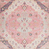 Ultra Soft Area Rug, Non Slip, Stain Resistant, Washable Area Rugs for Living Room, Bedroom, Charming Floral Boho Aesthetic(Pink)