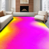 Ultra Soft Area Rug, Non Slip, Stain Resistant, Washable Area Rugs for Living Room, Bedroom, Playful Pastel Swirl Design(Yellow)