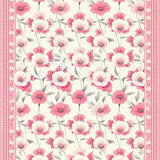 Ultra Soft Area Rug, Non Slip, Stain Resistant, Washable Area Rugs for Living Room, Bedroom, Trendy Cheerful Botanical Print(White)