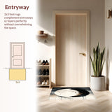 Lunar Eclipse Area Taupe & Cream Moon Phase Witchy Accent(Gray)