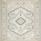Ultra Soft Area Rug, Non Slip, Stain Resistant, Washable Area Rugs for Living Room, Bedroom, Beige and Gray Boho Patio(Beige)
