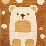 Ultra Soft Area Rug, Non Slip, Stain Resistant, Washable Area Rugs for Living Room, Bedroom, Kawaii Soft Animal Aesthetic(Brown)