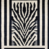 Contemporary Bold Black White Contrast(Black)