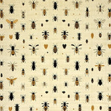 Ultra Soft Area Rug, Non Slip, Stain Resistant, Washable Area Rugs for Living Room, Bedroom, Bug Print Non Slip Beige Area(Beige)