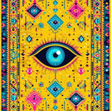 Ultra Soft Area Rug, Non Slip, Stain Resistant, Washable Area Rugs for Living Room, Bedroom, Chic Rustic Ethnic Expression(Yellow)