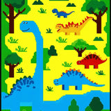 Ultra Soft Area Rug, Non Slip, Stain Resistant, Washable Area Rugs for Living Room, Bedroom, Colorful Volcano Road Map Design(Yellow)