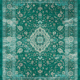 Ultra Soft Area Rug, Non Slip, Stain Resistant, Washable Area Rugs for Living Room, Bedroom, Forest Palette Timeless Design(Green)