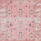 Ultra Soft Area Rug, Non Slip, Stain Resistant, Washable Area Rugs for Living Room, Bedroom, Trendy Softened Color Palette(Pink)