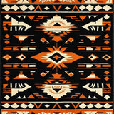 Ultra Soft Area Rug, Non Slip, Stain Resistant, Washable Area Rugs for Living Room, Bedroom, Elegant Distressed Linear Arrangement(Orange)
