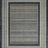 Ultra Soft Area Rug, Non Slip, Stain Resistant, Washable Area Rugs for Living Room, Bedroom, Chic Modern Border Aesthetic(Blue)