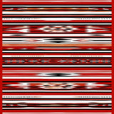 Vibrant Earth Tone Geometric Weave(Red)