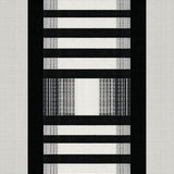 Ultra Soft Area Rug, Non Slip, Stain Resistant, Washable Area Rugs for Living Room, Bedroom, Zebra Dance Graphic Stripe Accent Rug Modern Floor Art(Black)