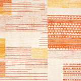 Ultra Soft Area Rug, Non Slip, Stain Resistant, Washable Area Rugs for Living Room, Bedroom, Dynamic Geometric Cream Accent(Orange)