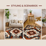 Elegant Geometric Patterned Weave(Gray)