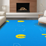 Charming Abstract Shape and Letter Fusion(Blue)