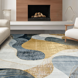 Modern Artistic Grey Gold Fusion(Gray)