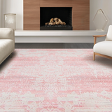 Ultra Soft Area Rug, Non Slip, Stain Resistant, Washable Area Rugs for Living Room, Bedroom, Whimsical Plush Color-Blend Style(Pink)