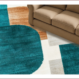Ultra Soft Area Rug, Non Slip, Stain Resistant, Washable Area Rugs for Living Room, Bedroom, Modern Abstract Soft Indoor Play Rug(Green)