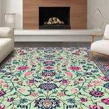 Elegant Green Floral Touch(Ivory)