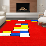 Dynamic Rainbow Patterned Playmat(Red)