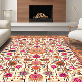 Whimsical Orange Floral Aesthetic(Ivory)